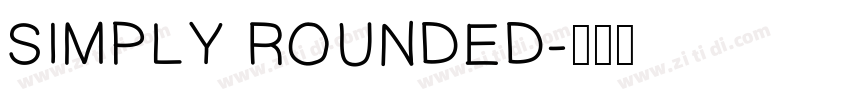 SIMPLY ROUNDED字体转换